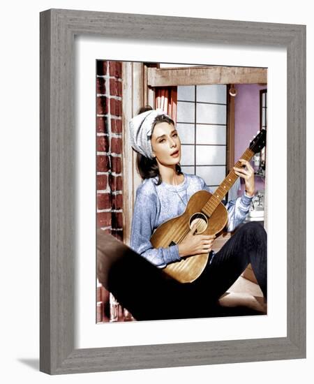 Breakfast at Tiffany's, Audrey Hepburn, 1961-null-Framed Photo