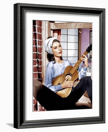 Breakfast at Tiffany's, Audrey Hepburn, 1961-null-Framed Photo