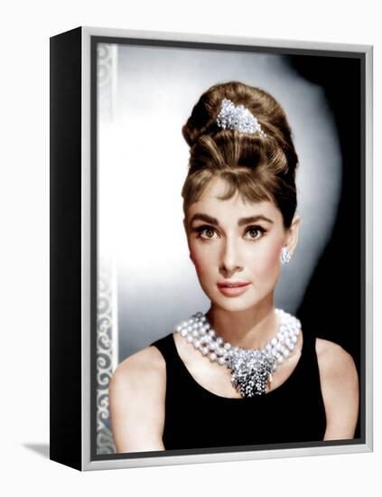 Breakfast at Tiffany's, Audrey Hepburn, 1961-null-Framed Stretched Canvas