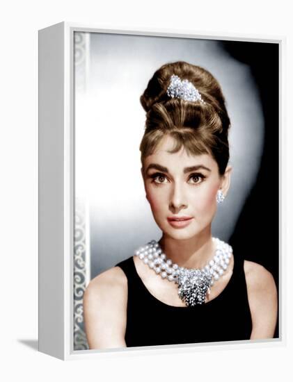 Breakfast at Tiffany's, Audrey Hepburn, 1961-null-Framed Stretched Canvas