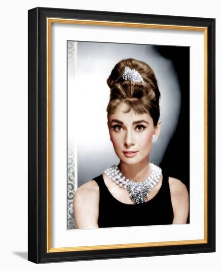 Breakfast at Tiffany's, Audrey Hepburn, 1961-null-Framed Photo