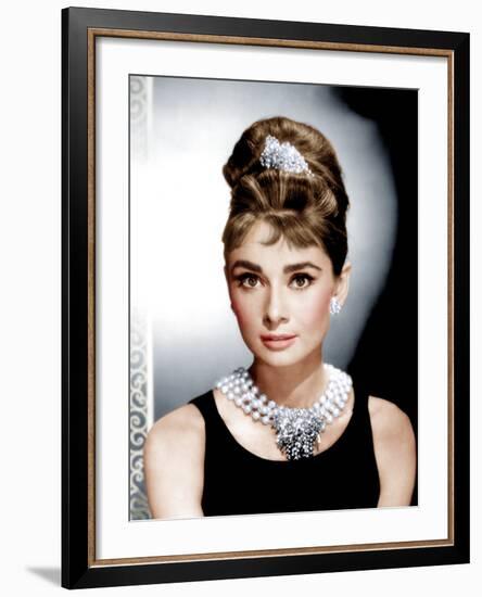 Breakfast at Tiffany's, Audrey Hepburn, 1961-null-Framed Photo