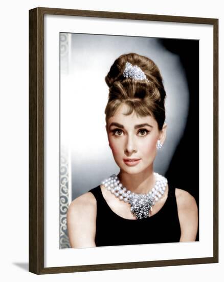 Breakfast at Tiffany's, Audrey Hepburn, 1961-null-Framed Photo