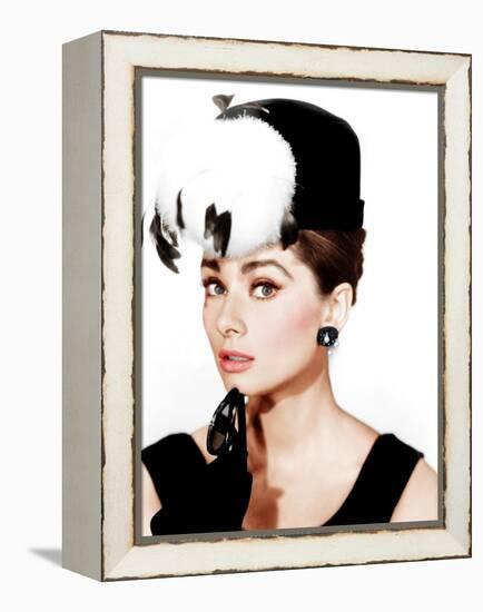 Breakfast at Tiffany's, Audrey Hepburn, 1961-null-Framed Stretched Canvas