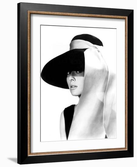 Breakfast at Tiffany's, Audrey Hepburn, 1961-null-Framed Photo