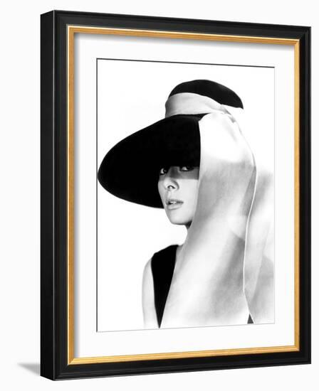 Breakfast at Tiffany's, Audrey Hepburn, 1961-null-Framed Photo