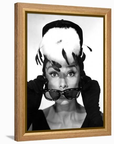 Breakfast at Tiffany's, Audrey Hepburn, 1961-null-Framed Stretched Canvas