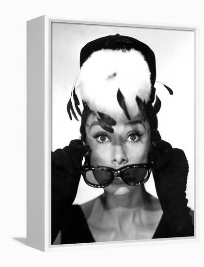 Breakfast at Tiffany's, Audrey Hepburn, 1961-null-Framed Stretched Canvas