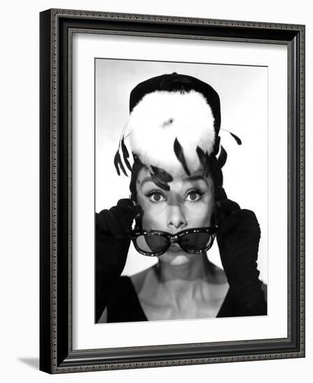 Breakfast at Tiffany's, Audrey Hepburn, 1961-null-Framed Photo