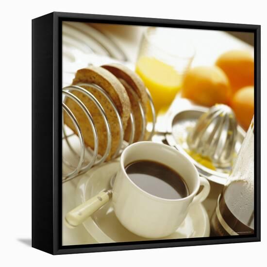 Breakfast, Coffee, Toast, Fresh Orange Juice-John Miller-Framed Premier Image Canvas