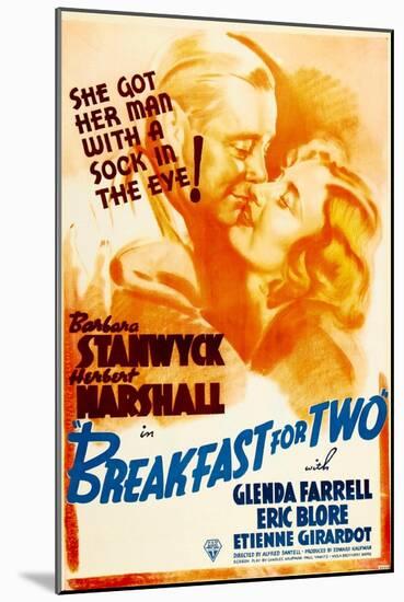 Breakfast For Two, Herbert Marshall, Barbara Stanwyck, 1937-null-Mounted Art Print