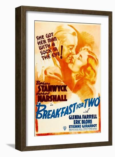 Breakfast For Two, Herbert Marshall, Barbara Stanwyck, 1937-null-Framed Premium Giclee Print