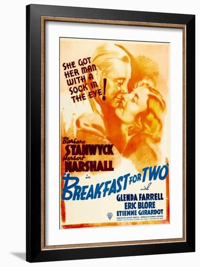 Breakfast For Two, Herbert Marshall, Barbara Stanwyck, 1937-null-Framed Premium Giclee Print