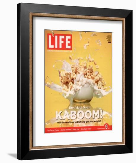 Breakfast Goes Kaboom! Reverse Diet, Dinner for Breakfast and Breakfast for Dinner, March 9, 2007-Adam Levey-Framed Photographic Print