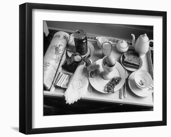 Breakfast identical to One of Pres. Franklin D. Roosevelt's at Guest House of Gen. Edwin M. Watson-Alfred Eisenstaedt-Framed Photographic Print