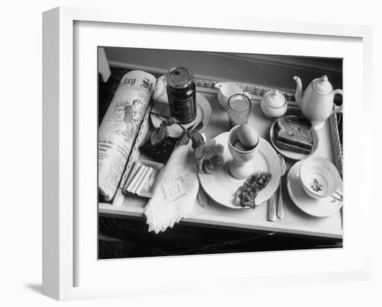 Breakfast identical to One of Pres. Franklin D. Roosevelt's at Guest House of Gen. Edwin M. Watson-Alfred Eisenstaedt-Framed Photographic Print