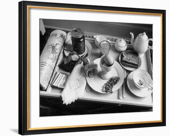 Breakfast identical to One of Pres. Franklin D. Roosevelt's at Guest House of Gen. Edwin M. Watson-Alfred Eisenstaedt-Framed Photographic Print