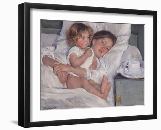 Breakfast in Bed, 1897-Mary Cassatt-Framed Premium Giclee Print