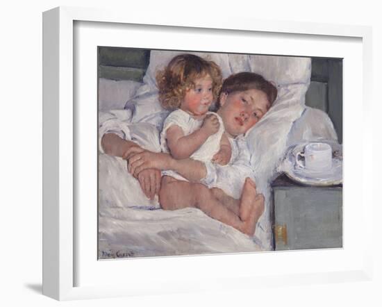 Breakfast in Bed, 1897-Mary Cassatt-Framed Premium Giclee Print