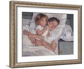 Breakfast in Bed, 1897-Mary Cassatt-Framed Giclee Print