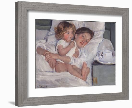 Breakfast in Bed, 1897-Mary Cassatt-Framed Giclee Print