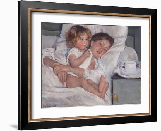 Breakfast in Bed, 1897-Mary Cassatt-Framed Giclee Print