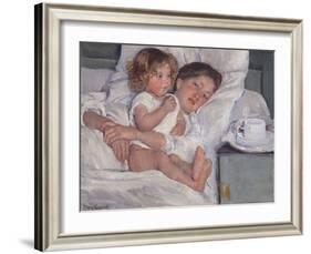 Breakfast in Bed, 1897-Mary Cassatt-Framed Giclee Print