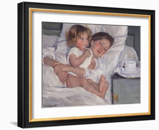 Breakfast in Bed, 1897-Mary Cassatt-Framed Giclee Print