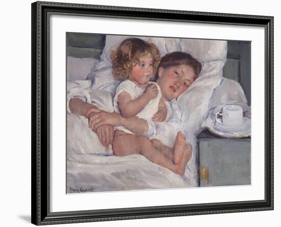 Breakfast in Bed, 1897-Mary Cassatt-Framed Giclee Print