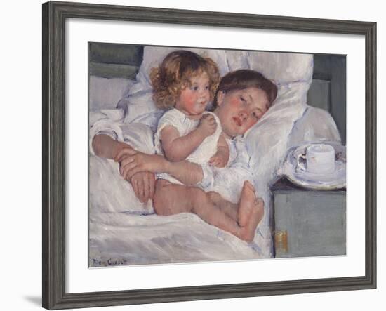 Breakfast in Bed, 1897-Mary Cassatt-Framed Giclee Print