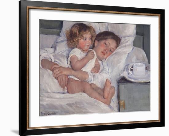 Breakfast in Bed, 1897-Mary Cassatt-Framed Giclee Print