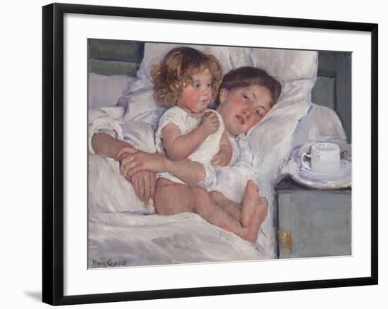 Breakfast in Bed, 1897-Mary Cassatt-Framed Giclee Print