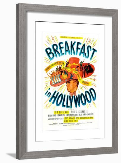 Breakfast In Hollywood, Tom Breneman, 1946-null-Framed Art Print