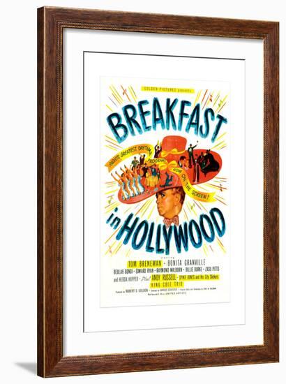 Breakfast In Hollywood, Tom Breneman, 1946-null-Framed Art Print