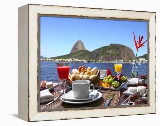 Breakfast In Rio De Janeiro-luiz rocha-Framed Premier Image Canvas