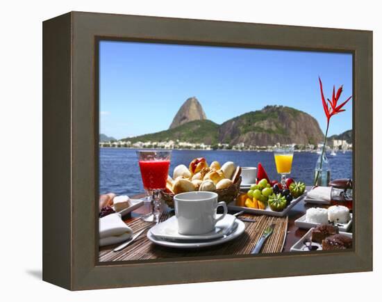 Breakfast In Rio De Janeiro-luiz rocha-Framed Premier Image Canvas