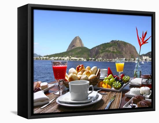 Breakfast In Rio De Janeiro-luiz rocha-Framed Premier Image Canvas