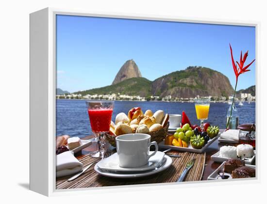 Breakfast In Rio De Janeiro-luiz rocha-Framed Premier Image Canvas