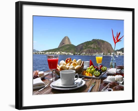 Breakfast In Rio De Janeiro-luiz rocha-Framed Premium Photographic Print