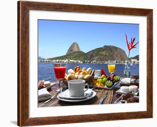 Breakfast In Rio De Janeiro-luiz rocha-Framed Premium Photographic Print