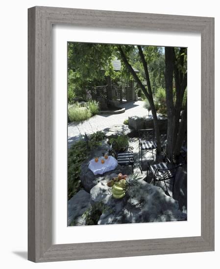 Breakfast in the Garden-null-Framed Photographic Print