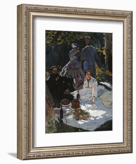 Breakfast in the Greenery-Claude Monet-Framed Art Print