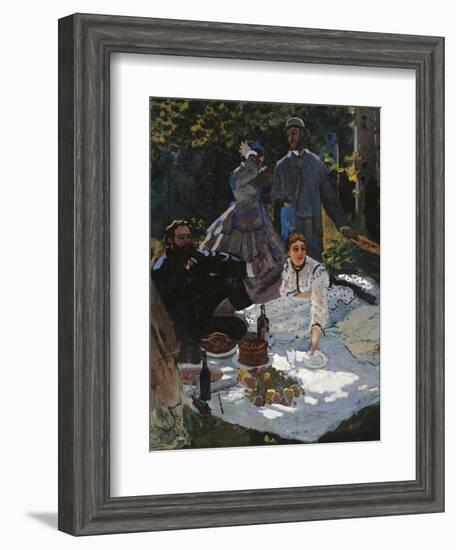 Breakfast in the Greenery-Claude Monet-Framed Art Print