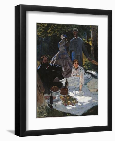 Breakfast in the Greenery-Claude Monet-Framed Art Print