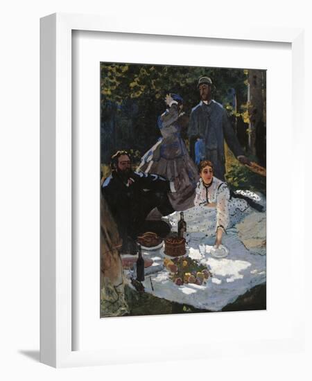 Breakfast in the Greenery-Claude Monet-Framed Art Print