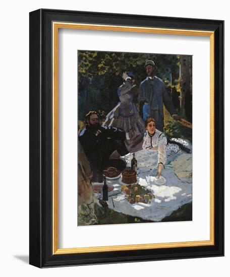 Breakfast in the Greenery-Claude Monet-Framed Art Print