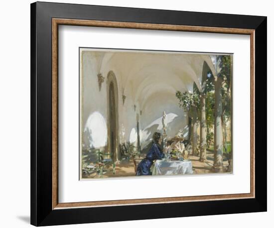 Breakfast in the Loggia, 1910 (Oil on Canvas)-John Singer Sargent-Framed Giclee Print