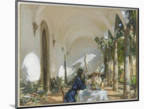 Breakfast in the Loggia, 1910 (Oil on Canvas)-John Singer Sargent-Mounted Giclee Print