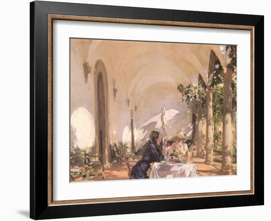 Breakfast in the Loggia, 1910-John Singer Sargent-Framed Giclee Print