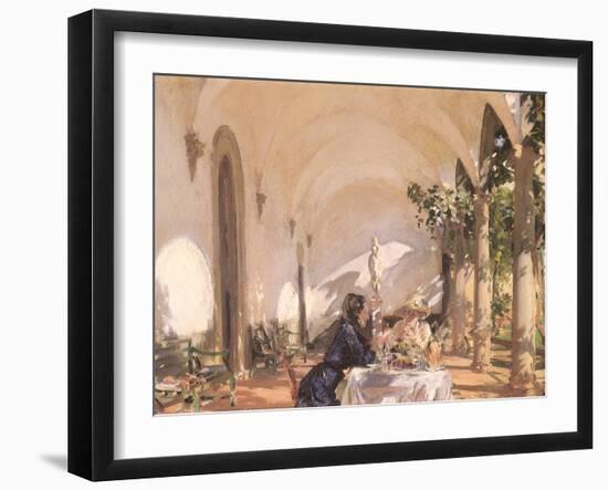 Breakfast in the Loggia, 1910-John Singer Sargent-Framed Giclee Print